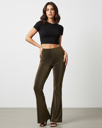 Pantalon Palazzo Elasticado y Brilloso Tendencia Biribum - TJ13037