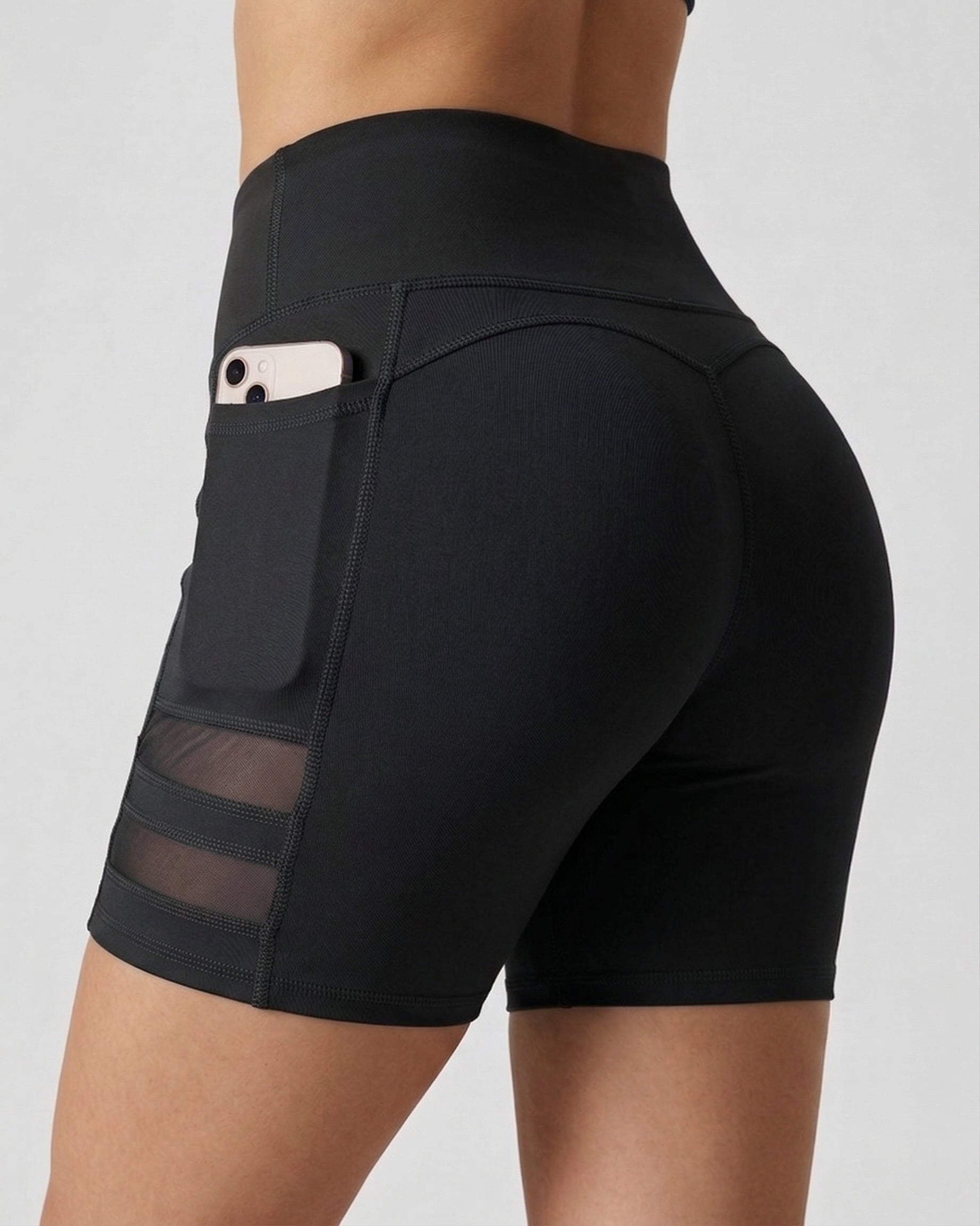 Short Suplex Nitro - Malla Dual, Tiro Alto y Bolsillo Pro - A352