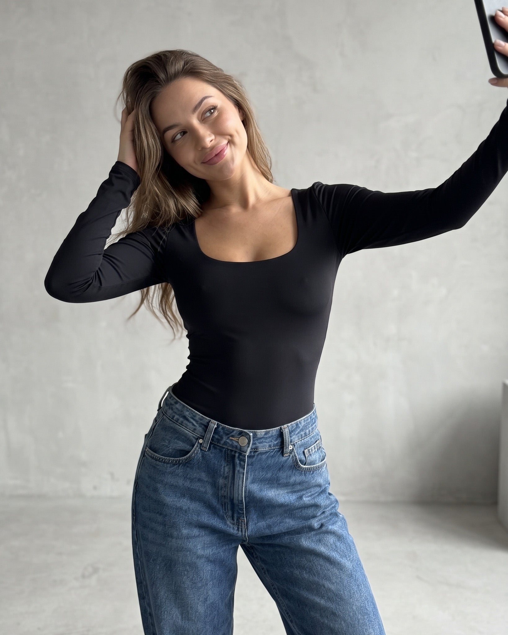 Body Modelador Manga Larga Sin Costuras Faja Colaless - QS1040