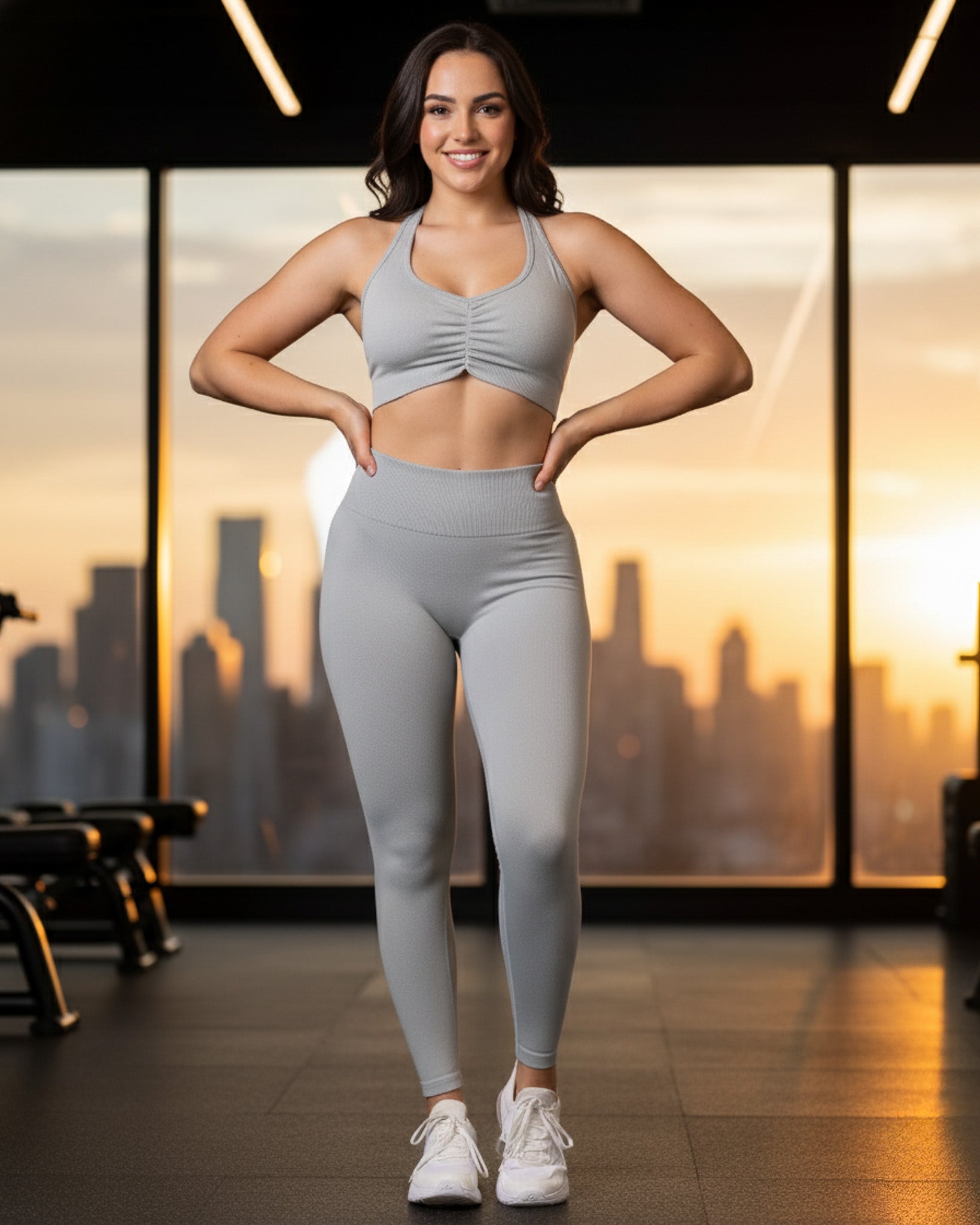 Conjunto Largo Corte V Push Up Premium - Yj164