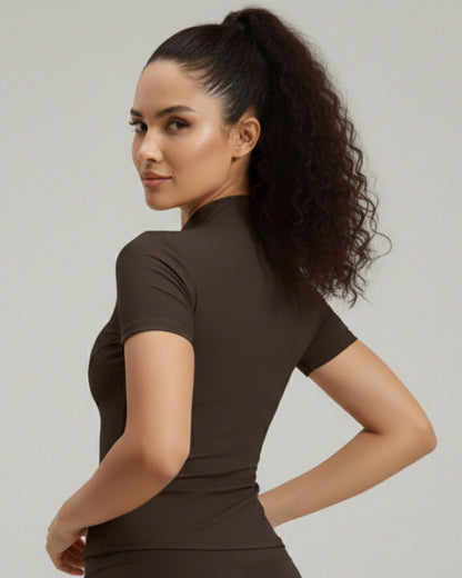 Polera Deportiva Mujer con Cierre SportFlex - JYMW040