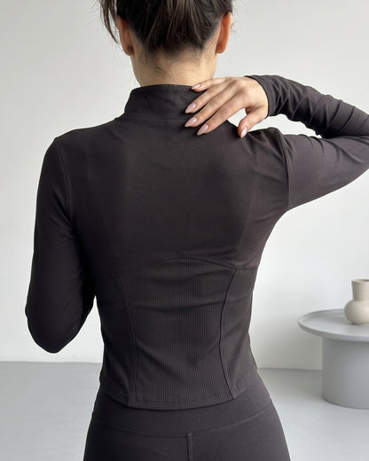 Chaqueta Deportiva Slim Fit Con Cierre Para Mujer Gym - JYT050