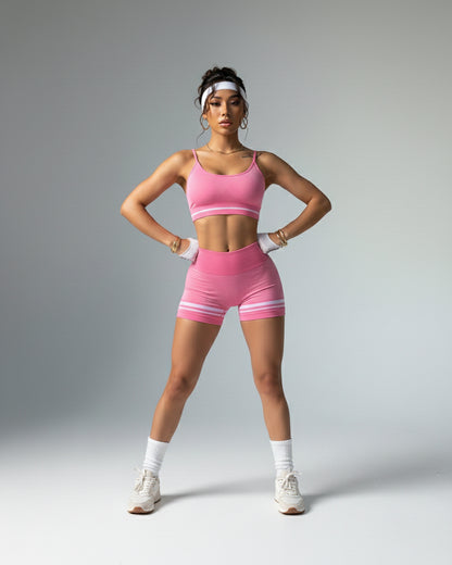 Conjunto Deportivo  Peto y Short con Push Up y Corte V - YJ268