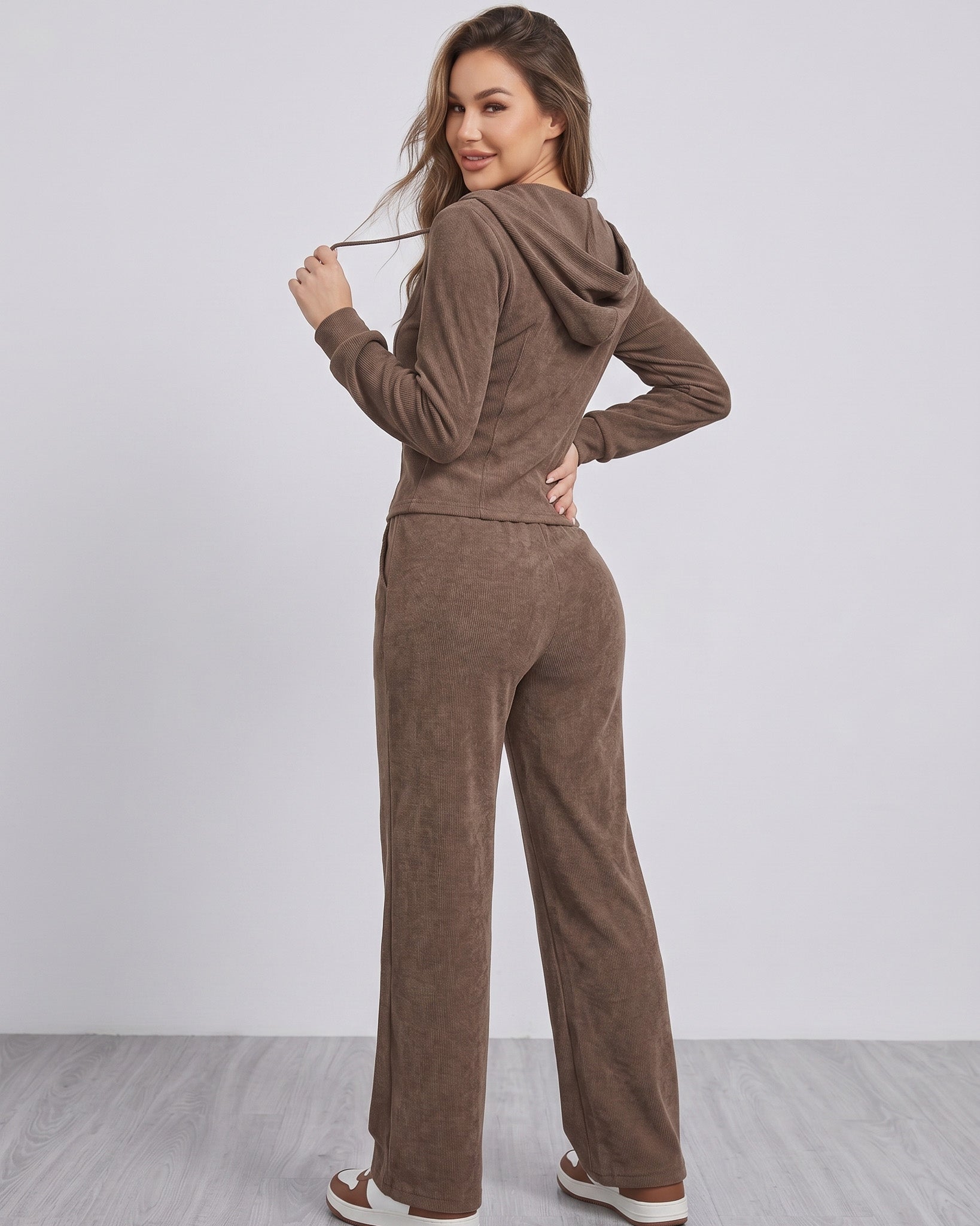 Conjunto Invierno Algodón Palazzo Premium Mujer Viral - ZL042