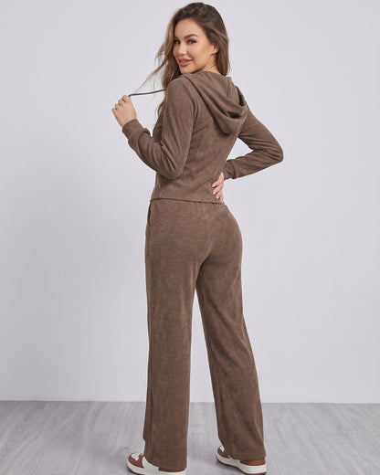 Conjunto Invierno Algodón Palazzo Premium Mujer Viral - ZL042