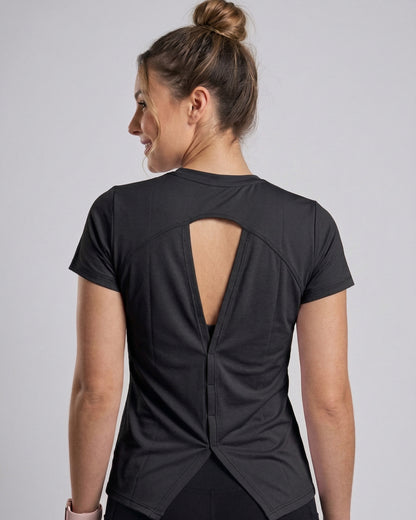 Polera Elite Sport - Espalda Abierta y Tela Efecto Seco - A362