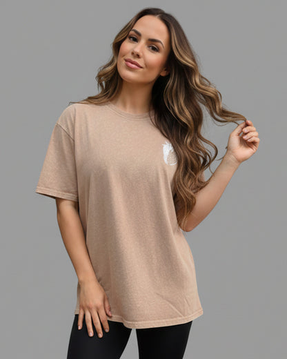 Polera Oversize para Dama Pre Lavado Manga Corta - ZM2527