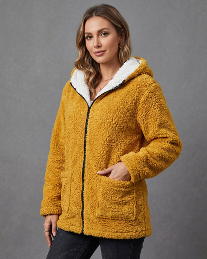 Chaqueta Abrigo Reversible Chiporro Mujer Capucha Invierno - JC516020
