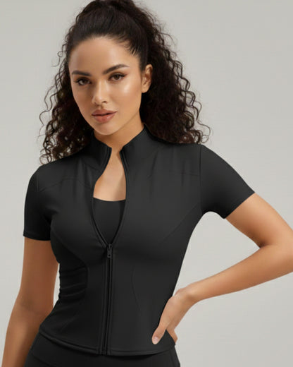 Polera Deportiva Mujer con Cierre SportFlex - JYMW040