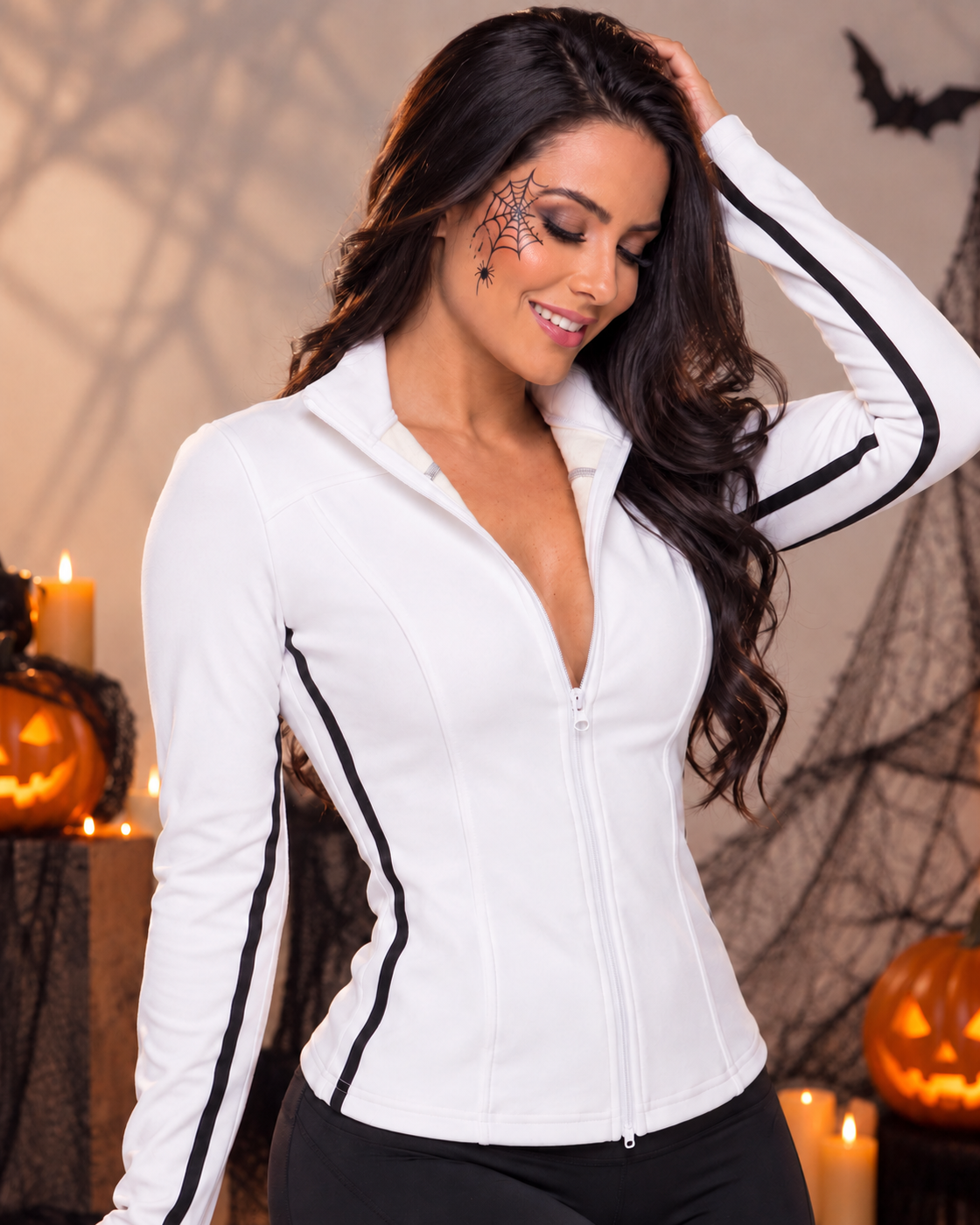 Chaqueta Térmica Modeladora Chiporro Calce Slim Lineas Negras - JYT047