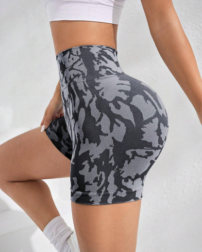 Short Deportivo Mujer Animal Print Moda Levanta Cola Push Up - YY362