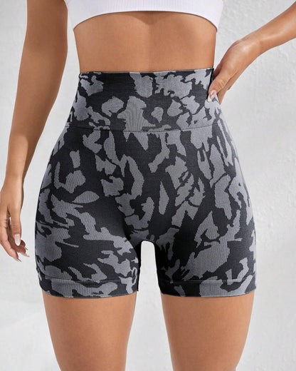 Short Deportivo Mujer Animal Print Moda Levanta Cola Push Up - YY362