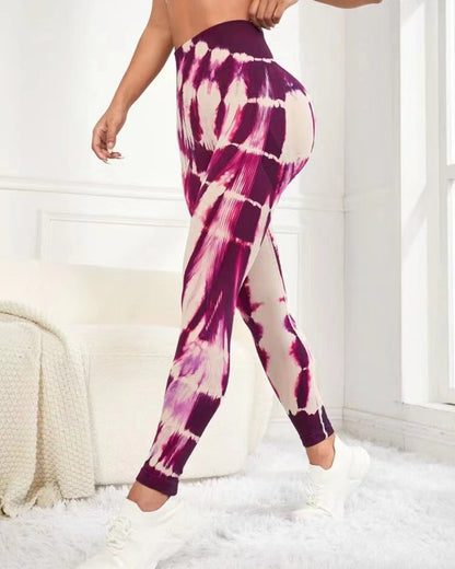 Leggins Calzas Deportivas Manchada Push Up