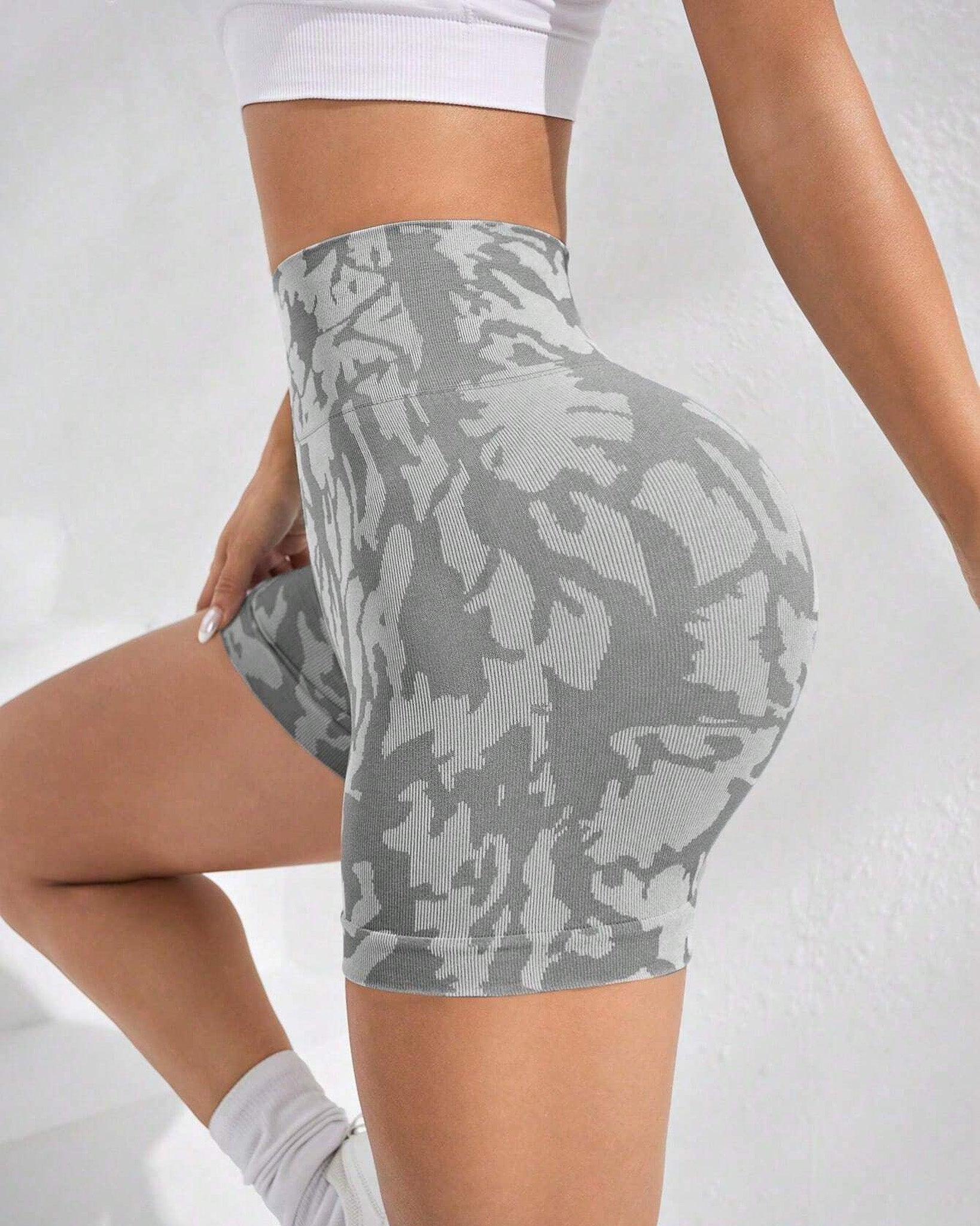 Short Deportivo Mujer Animal Print Moda Levanta Cola Push Up - YY362