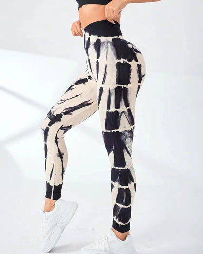 Leggins Calzas Deportivas Manchada Push Up