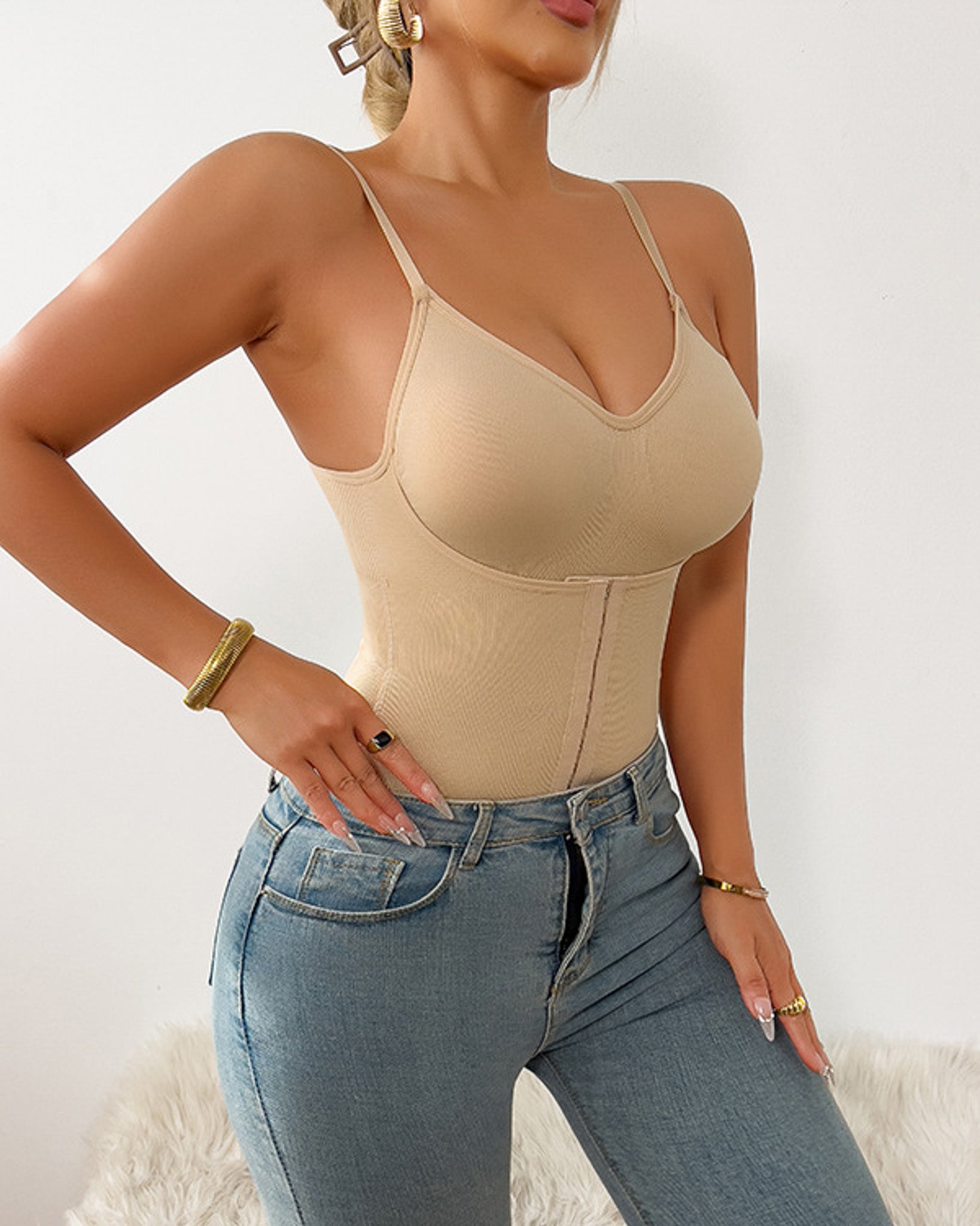 Body Mujer Con Tipo Faja Incluida Seductor - YY461