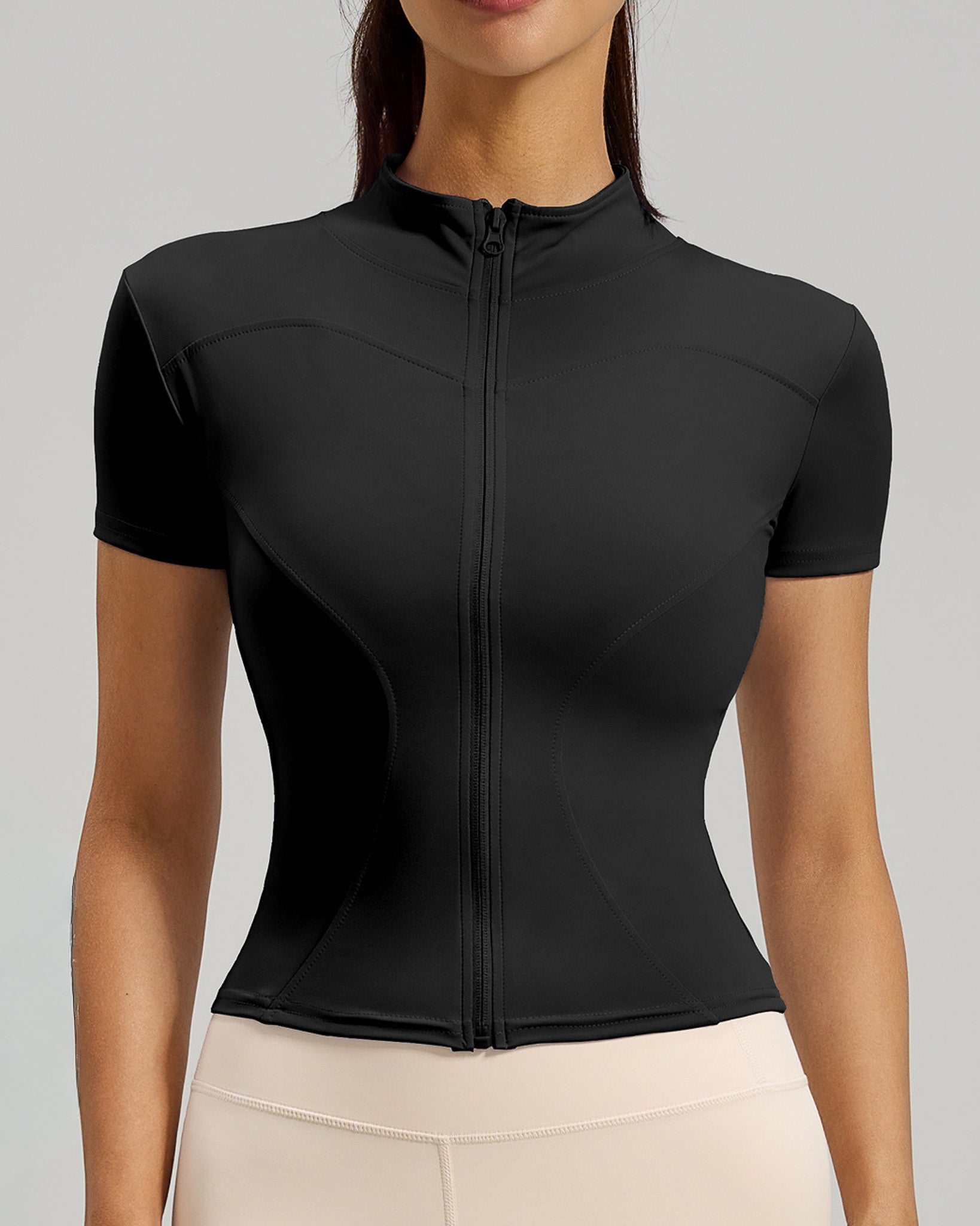 Polera Deportiva Mujer con Cierre SportFlex - JYMW040