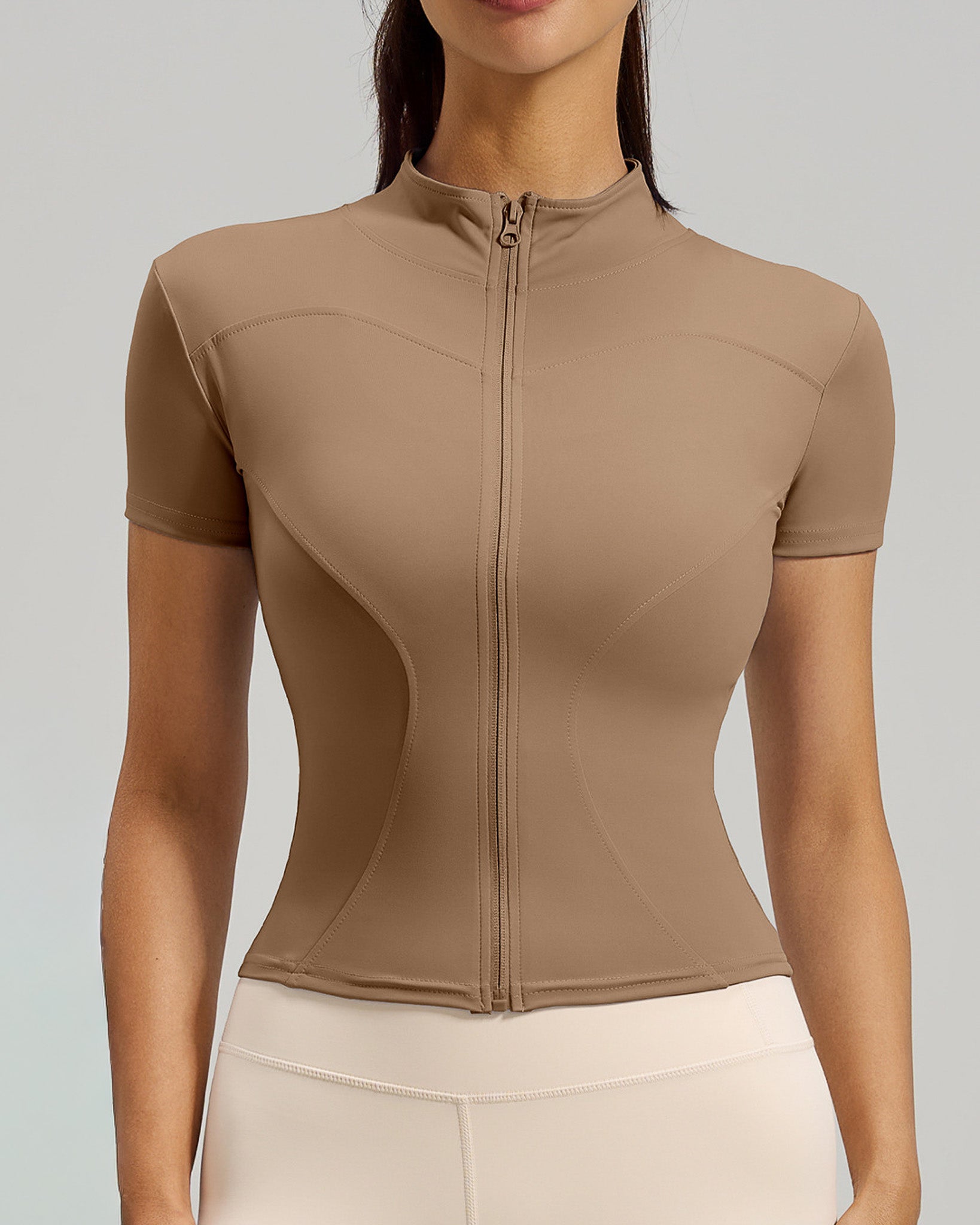 Polera Deportiva Mujer con Cierre SportFlex - JYMW040