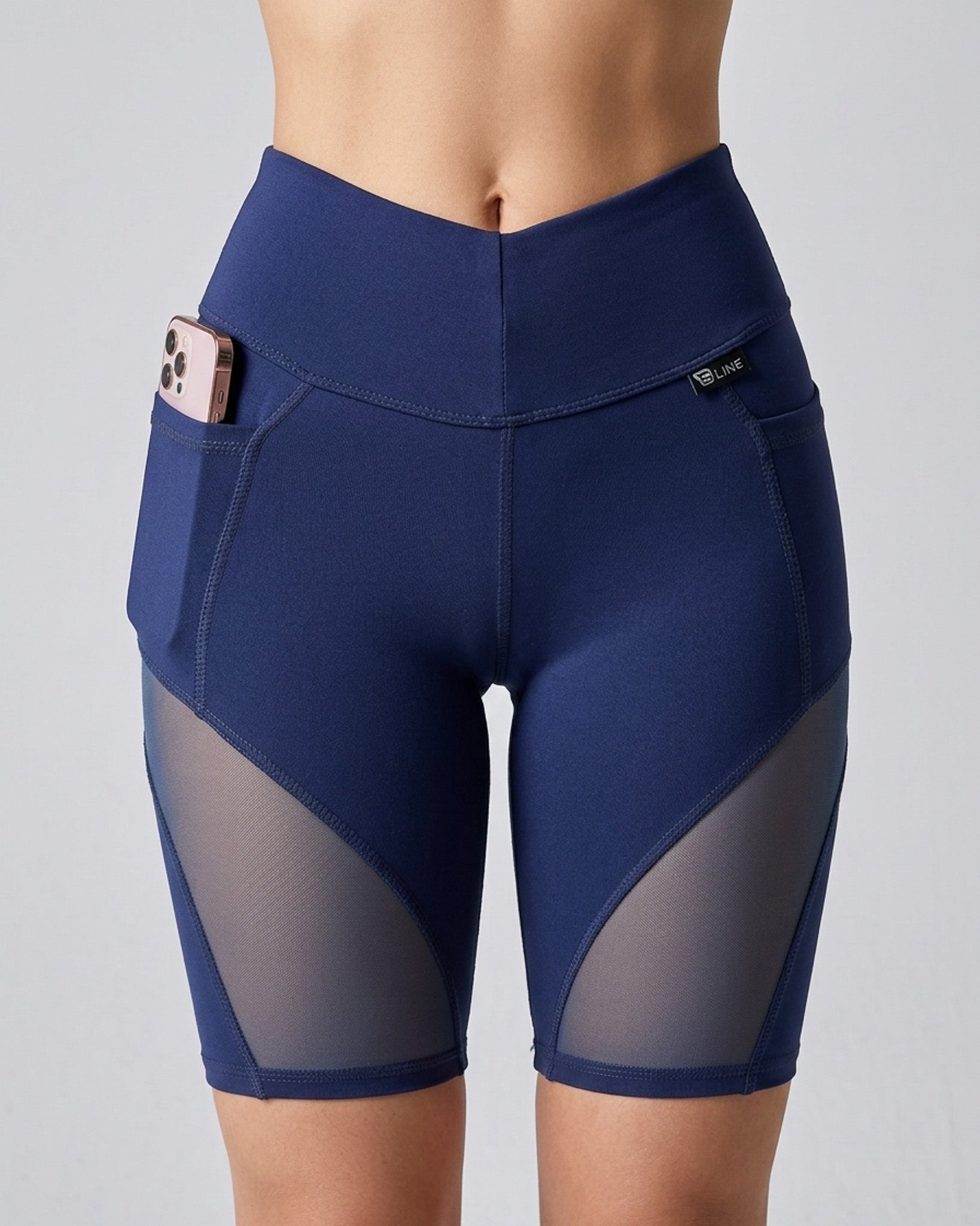 Biker Diosa Fitness - Bolsillos, Malla y Realce de Glúteos - A348