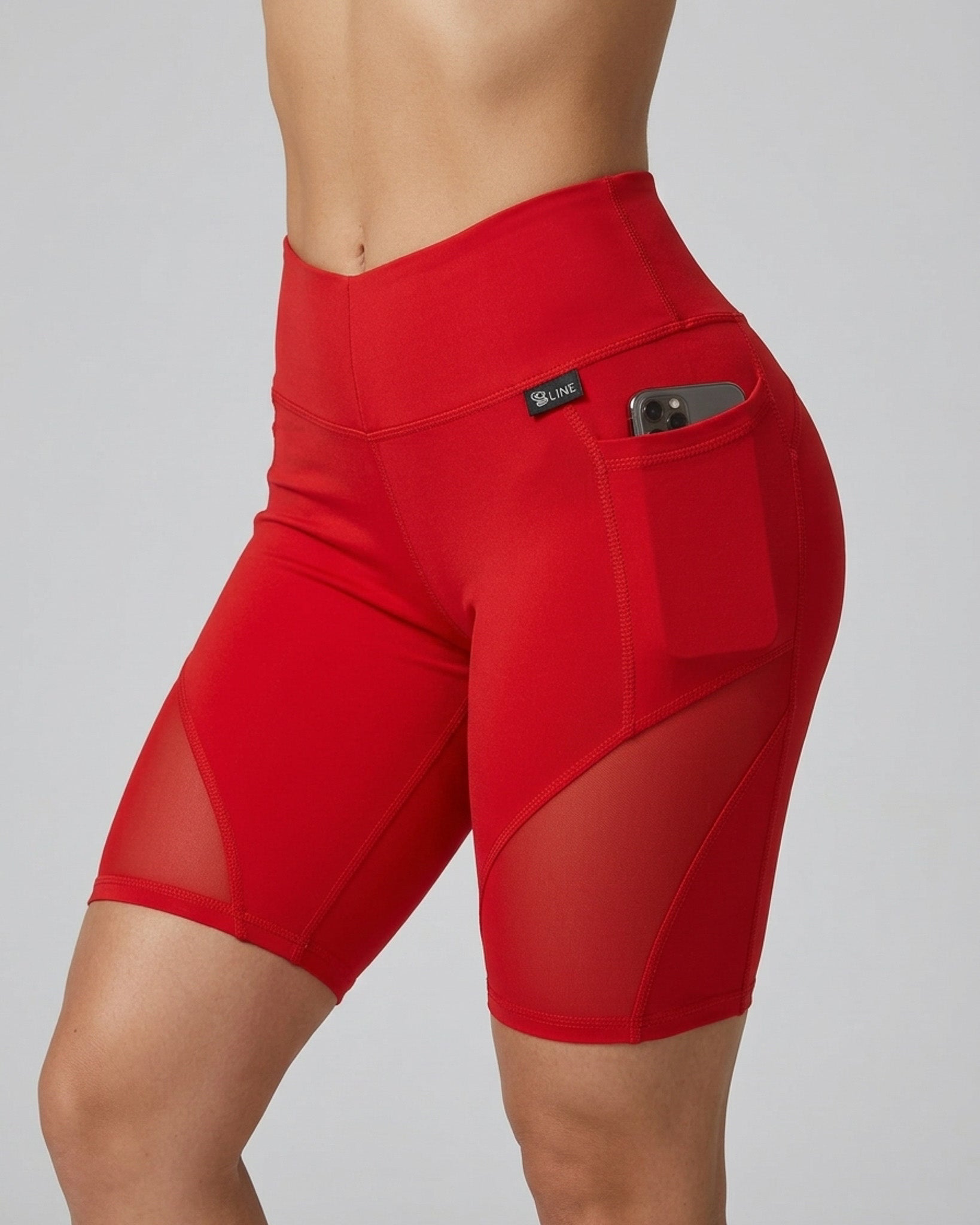 Biker Diosa Fitness - Bolsillos, Malla y Realce de Glúteos - A348