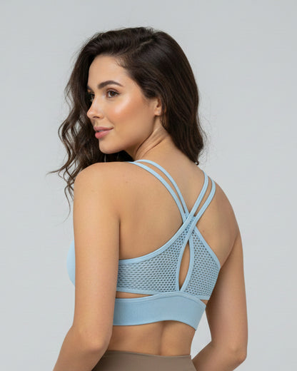 Peto Deportivo Mujer Con Tirantes Cruzados Elasticado - YJ299