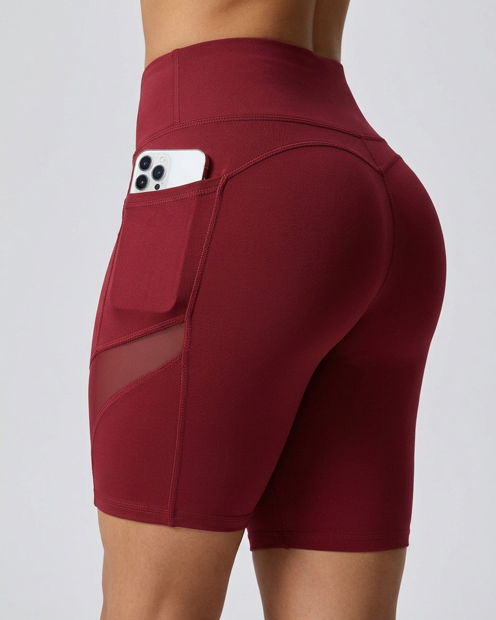 Biker Diosa Fitness - Bolsillos, Malla y Realce de Glúteos - A348