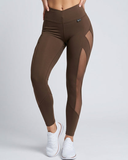 Calza Sport con Mallas Laterales y Efecto Push Up Extremo - A356