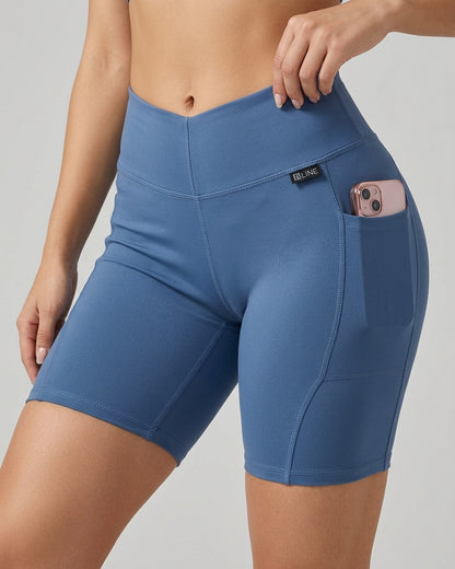 Short Levanta Glúteos Suplex - Tiro Alto y Bolsillo Lateral - A350