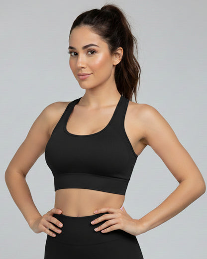 Peto Sujetador Elasticado Mujer con Detalle en la Espalda - YJ296