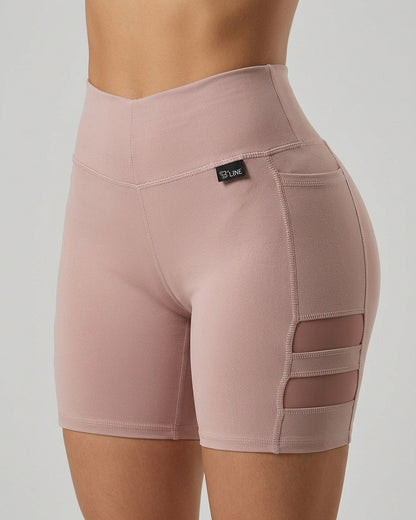 Short Suplex Nitro - Malla Dual, Tiro Alto y Bolsillo Pro - A352