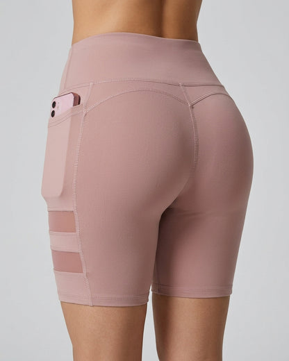 Short Suplex Nitro - Malla Dual, Tiro Alto y Bolsillo Pro - A352