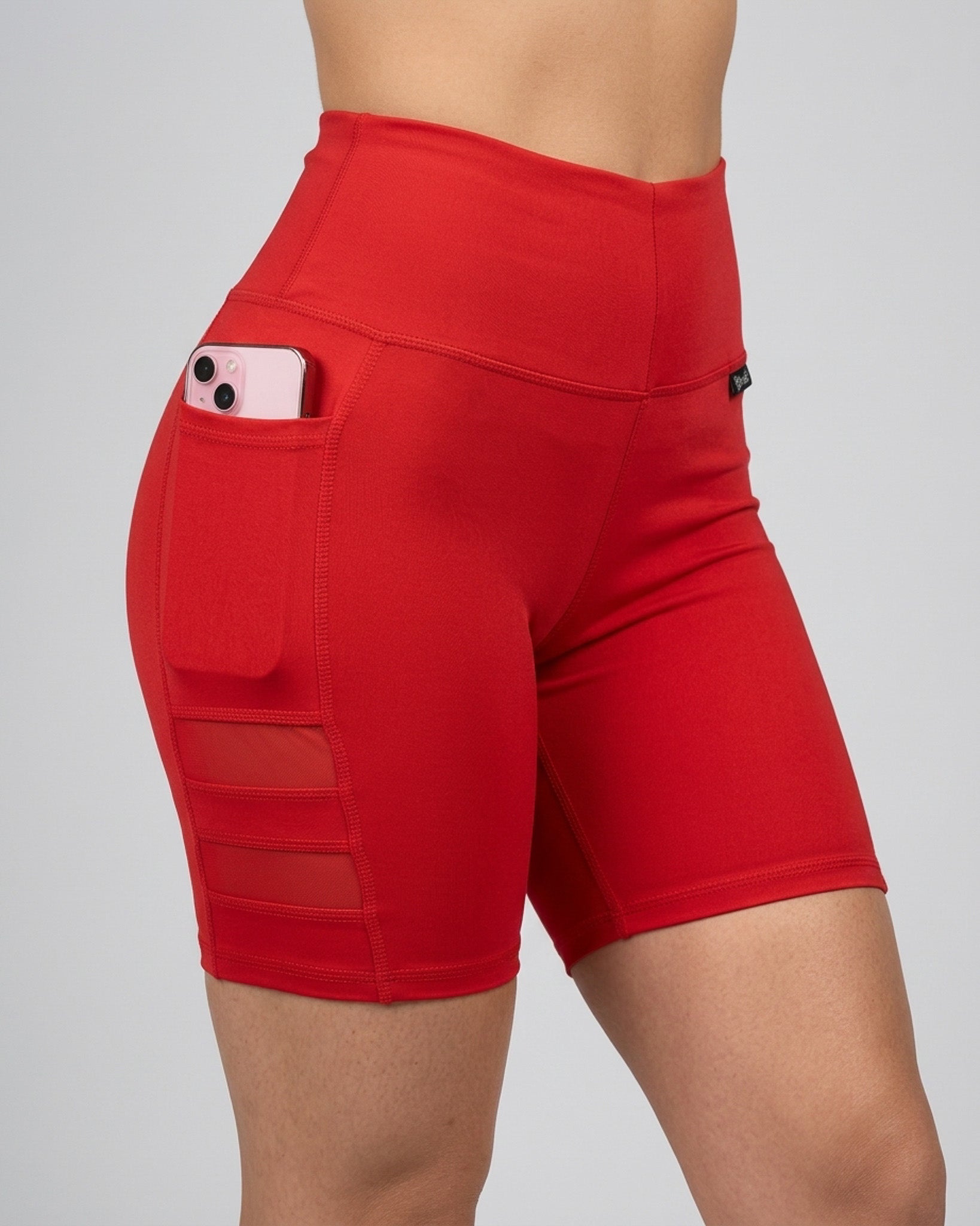 Short Suplex Nitro - Malla Dual, Tiro Alto y Bolsillo Pro - A352