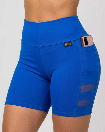 Short Suplex Nitro - Malla Dual, Tiro Alto y Bolsillo Pro - A352