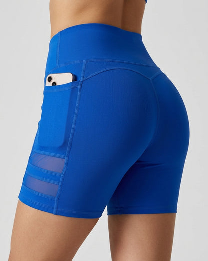 Short Suplex Nitro - Malla Dual, Tiro Alto y Bolsillo Pro - A352