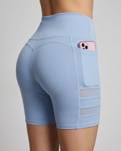 Short Suplex Nitro - Malla Dual, Tiro Alto y Bolsillo Pro - A352