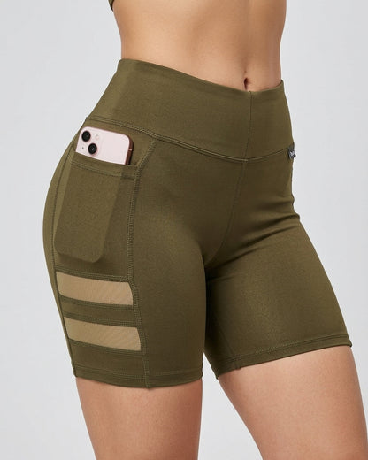 Short Suplex Nitro - Malla Dual, Tiro Alto y Bolsillo Pro - A352