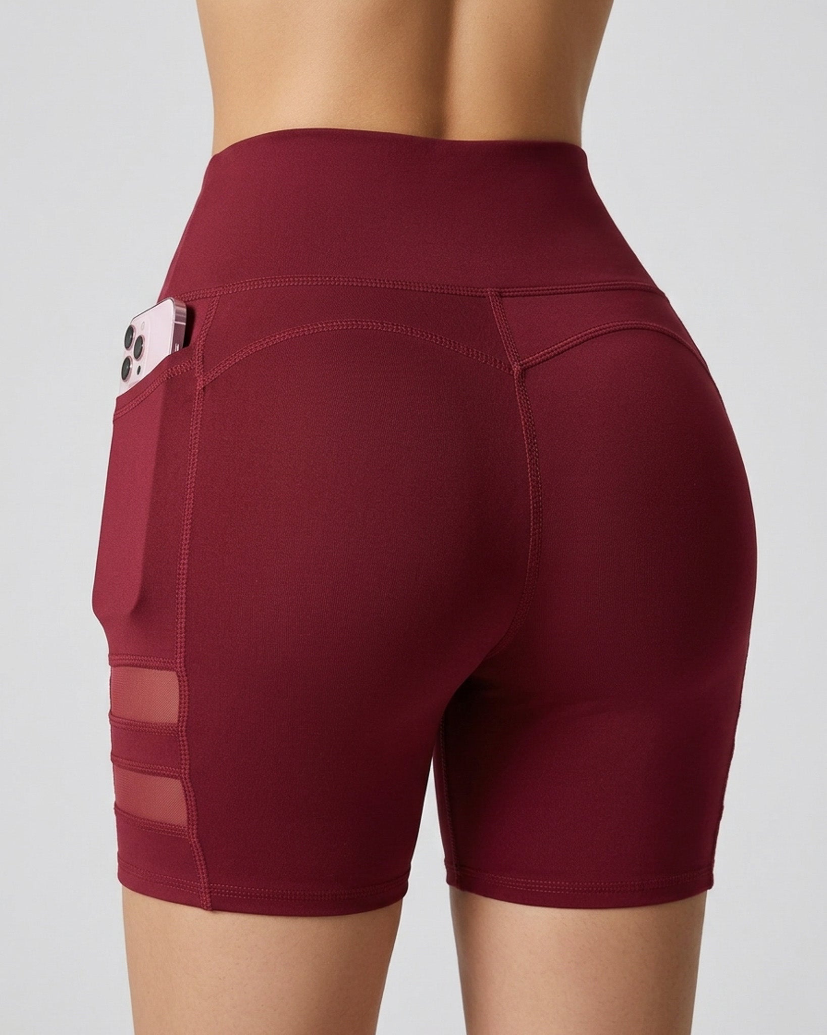 Short Suplex Nitro - Malla Dual, Tiro Alto y Bolsillo Pro - A352