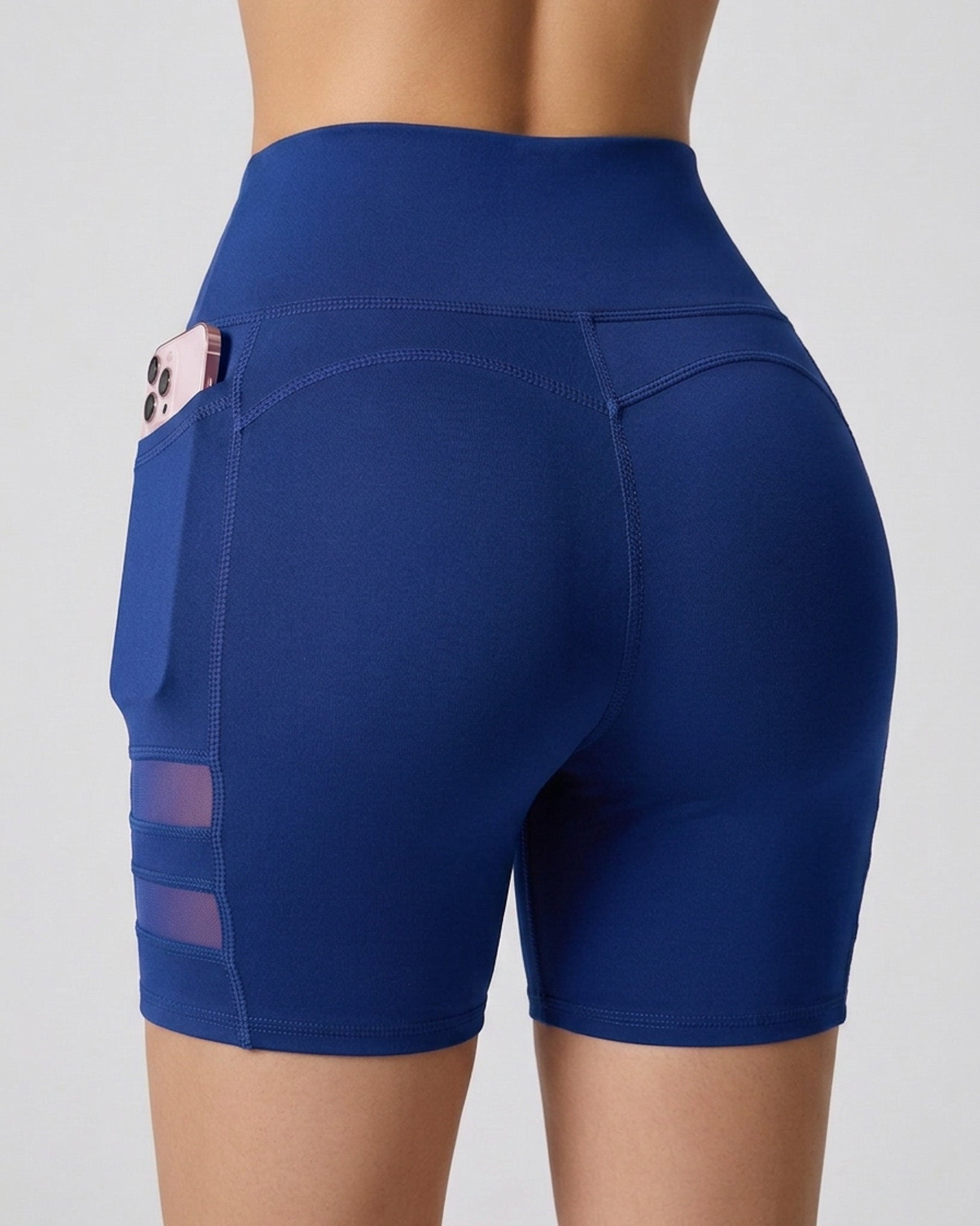 Short Suplex Nitro - Malla Dual, Tiro Alto y Bolsillo Pro - A352