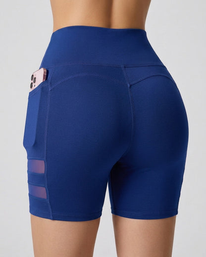 Short Suplex Nitro - Malla Dual, Tiro Alto y Bolsillo Pro - A352