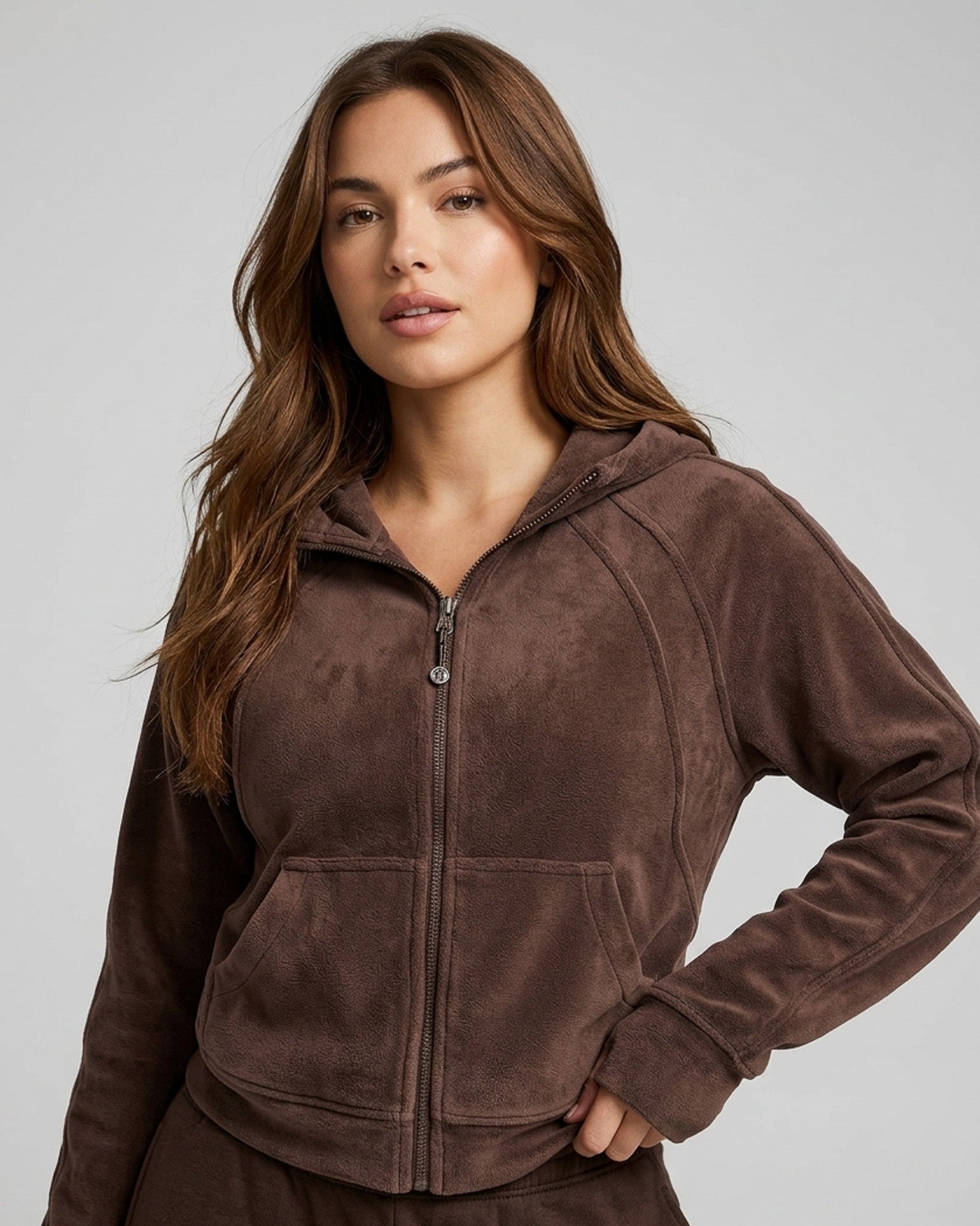 Chaqueta Oversize Con Cierre Gorro Tendencia Calidad Pro - LQ1002