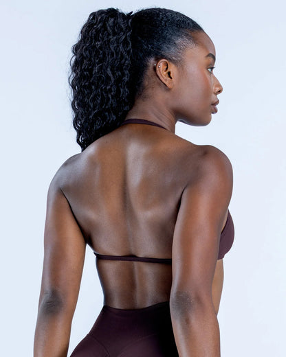Top Sujetador Deportivo Halter Mujer con Espalda Descubierta - YJ332