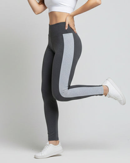 Calza Algodón Nacional con Franja Alta calidad