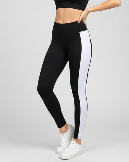 Calza Algodón Nacional con Franja Alta calidad