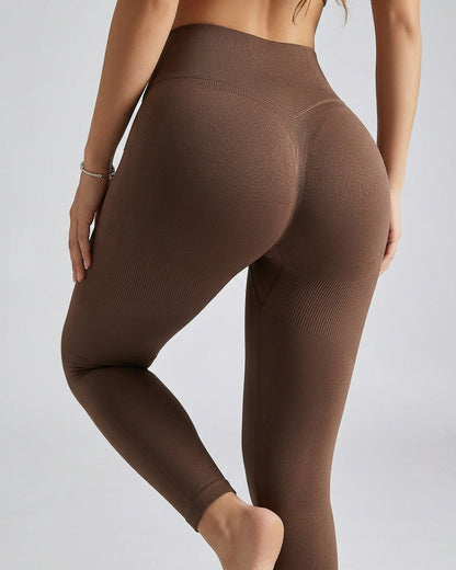 Calza Deportiva Premium Seamless Pretina Alta Levanta Cola - YJ324