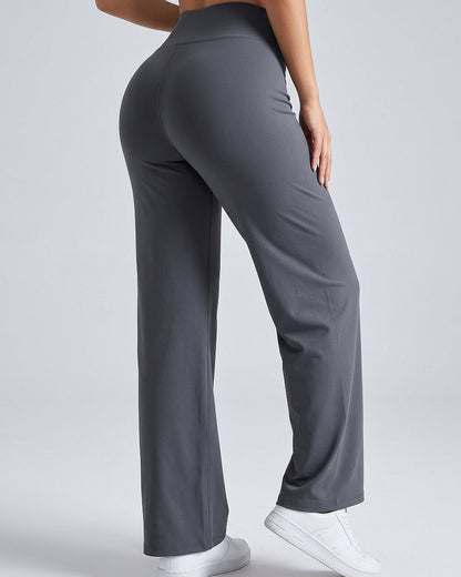 Pantalón Palazzo Térmico Polar Tiro Alto Caída Fluida Mujer - DH017