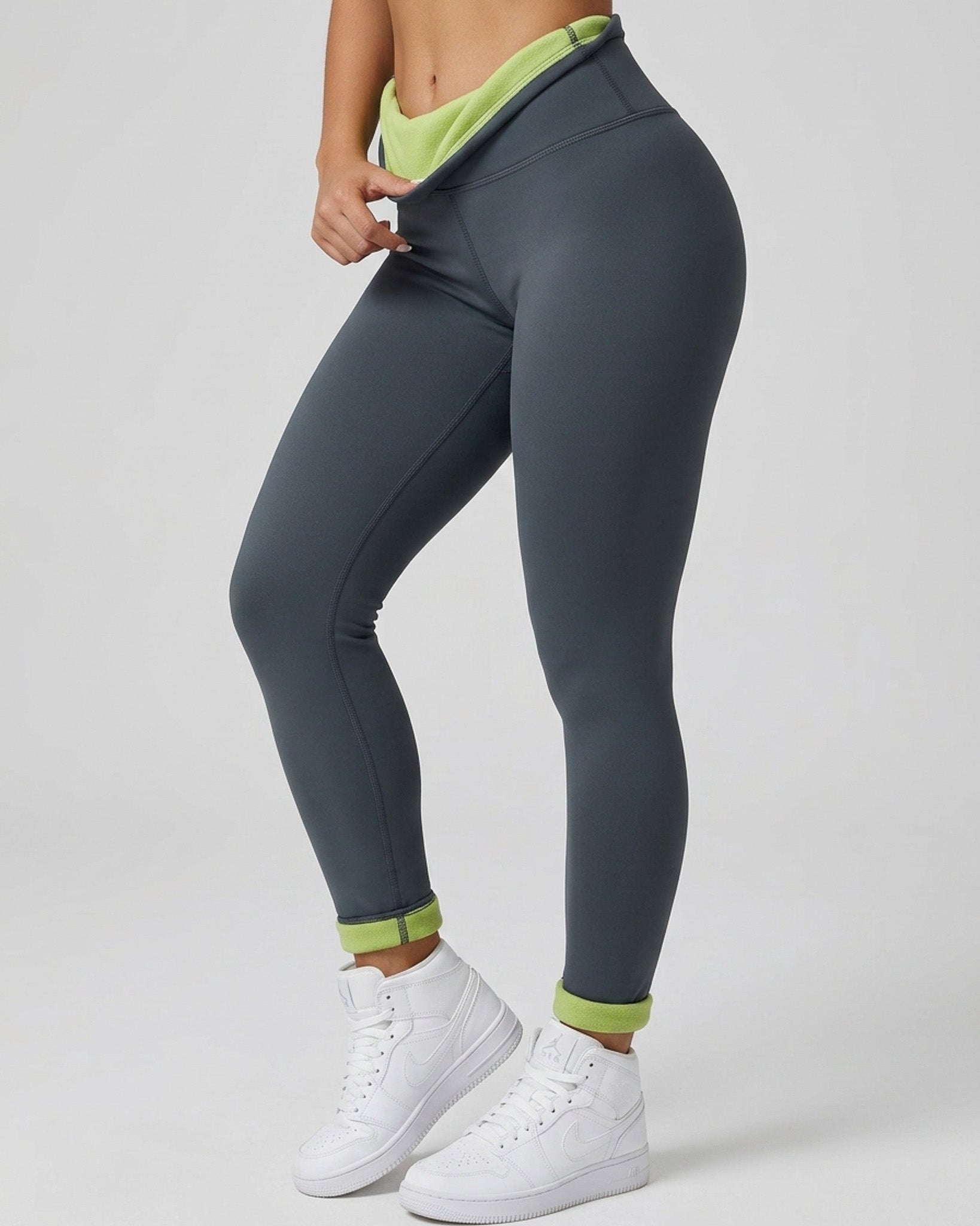 Calza Térmica Polar Interior Tiro Alto Efecto Faja Comoda - JYT041