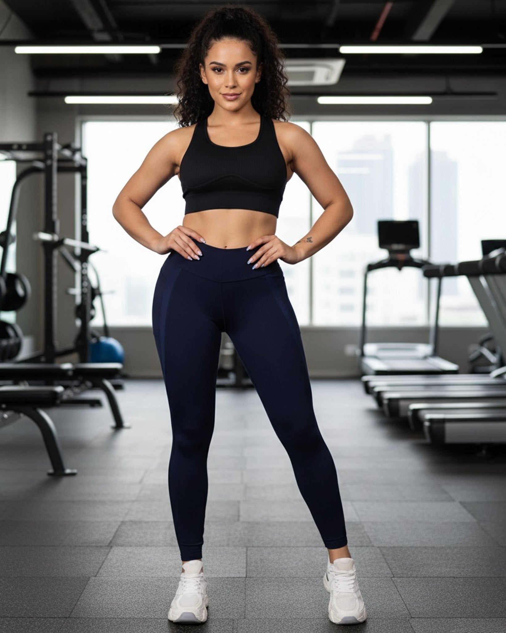 Calza Deportiva Luxe con Detalle y Bolsillos Laterales - A339