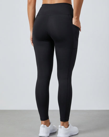 Calza Yoga Tiro Alto Bolsillos Laterales Pretina Ancha Gym - JYT034