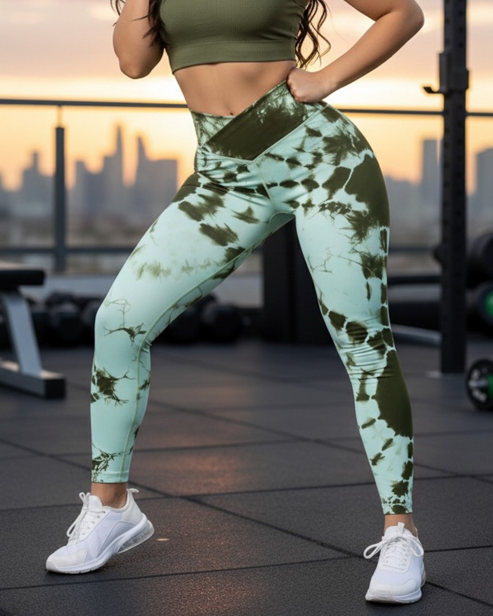 Calza Mandala Doble Levanta Cola - Pretina Cruzada Bx106