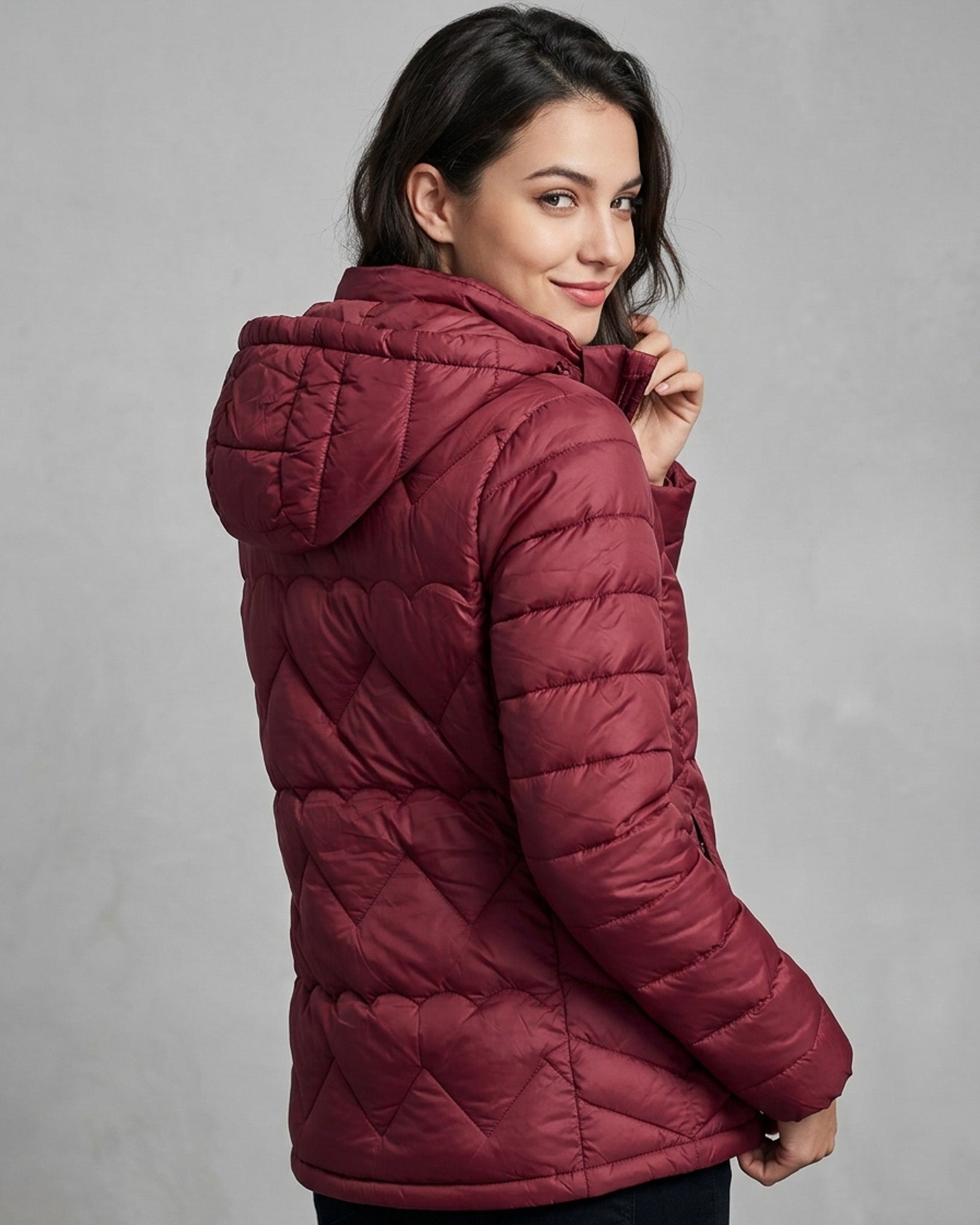 Parka Acolchada Texturizada: Abrigo Superior y Calce Top - EXU1601